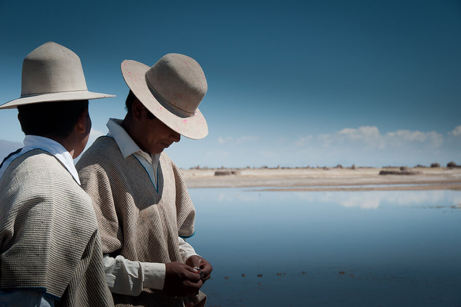 Chipaya people in Bolivian altiplano