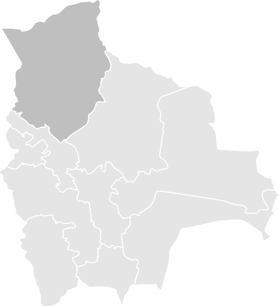 Madidi, Rurrenabaque & Amazon Jungle Map