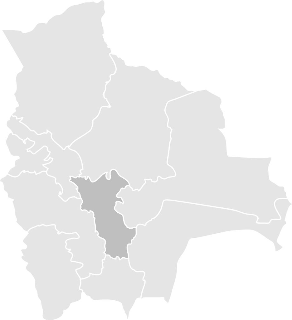 Sucre, Cochabamba & Central Valleys Map